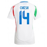 Camisa de time de futebol Itália Federico Chiesa #14 Replicas 2º Equipamento Feminina Europeu 2024 Manga Curta